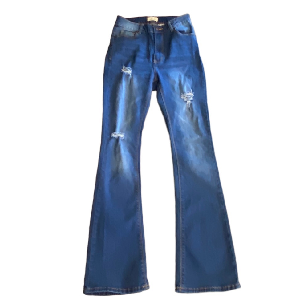 {Vince Blue New York} Boot cut bell bottom Distressed Jeans